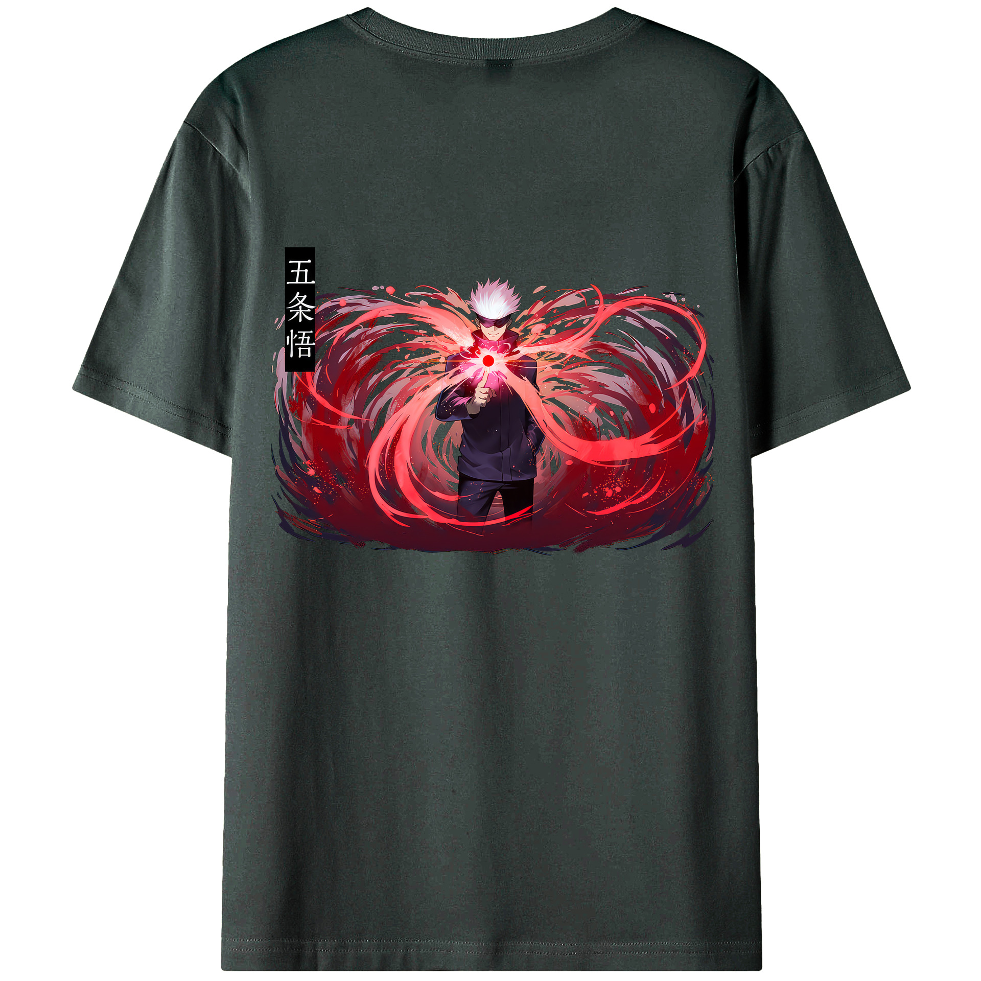 （画像用） 呪術廻戦 Jujutsu Kaisen 綿100％ メンズ半袖Tシャツ（バックプリント） 通気性